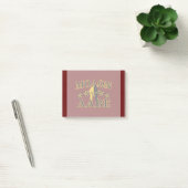 Molon Labe Spartan Warrior Golden Burgundy Post-it® Notes (Kantoor)