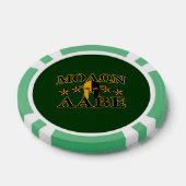 Molon Labe Spartan Warrior Helmet 5 sterren Poker Chips (Enkel)