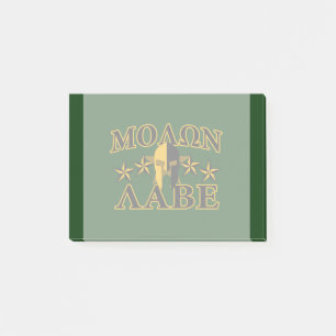 Molon Labe Spartan Warrior Helmet 5 sterren Post-it® Notes