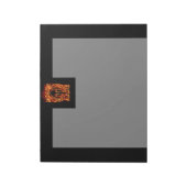 Molon Labe Spartan Warrior in Flames Notitieblok (Gedraaid)