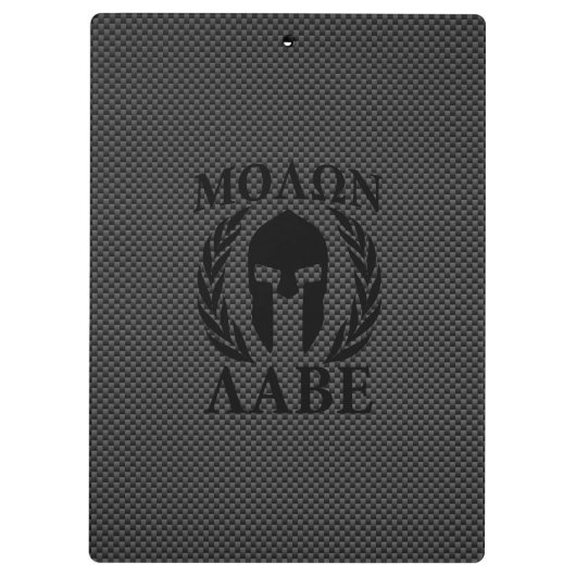 Molon Labe Spartan Warrior Laurels Klembord (Achterkant)