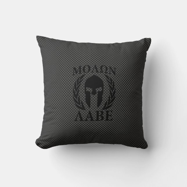 Molon Labe Spartan Warrior Laurels Kussen (Voorkant)