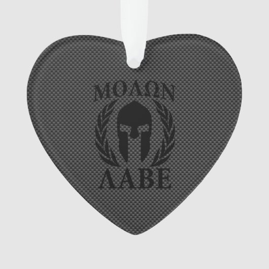Molon Labe Spartan Warrior Laurels Ornament (voorkant)