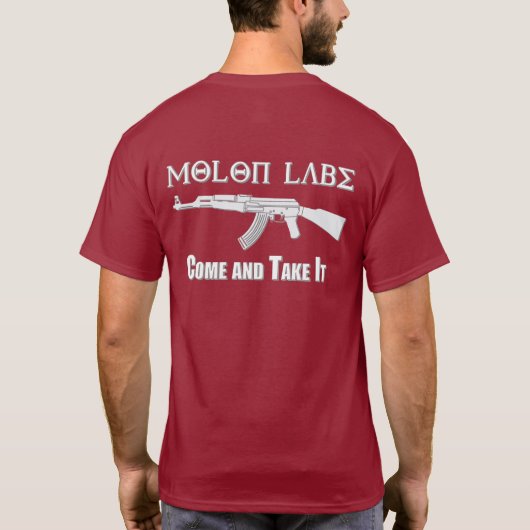 Molon Labe T-shirt (Achterkant)