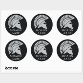 Molon Labe vers01 ronde decal sticker (Vel)
