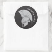 Molon Labe vers02 ronde decal sticker (Tas)