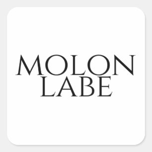 Molon Labe Vierkante Sticker
