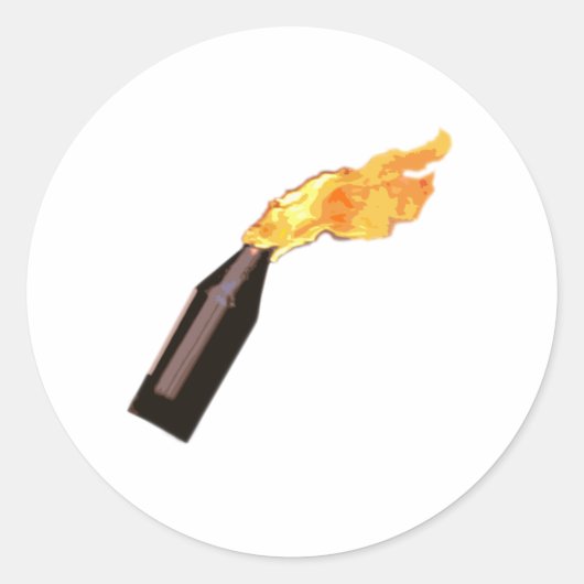 Molotov Ronde Sticker (Voorkant)