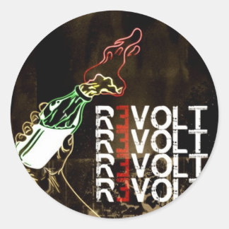 Molotov-Sticker Ronde Sticker