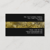 Molten"Gold" impression carte de visite bande noir (Dos)