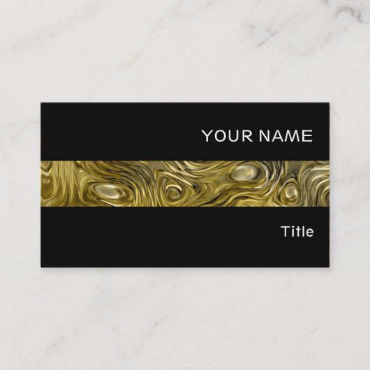 Molten"Gold" impression carte de visite bande noir (Devant)