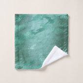 Molten Jade | Emerald Green Luxury Marble Bad Handdoek (Wasdoekje)