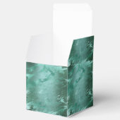 Molten Jade | Emerald Green Luxury Marble Bedankdoosjes (Geopend)