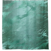 Molten Jade | Emerald Green Luxury Marble Douchegordijn (Voorkant)