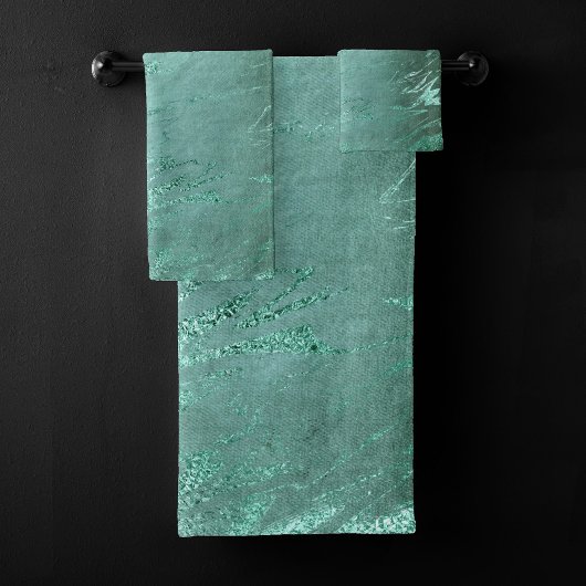 Molten Jade | Marbre de luxe Emerald Green