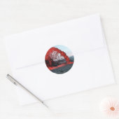 Molten Lava Ronde Sticker (Envelop)