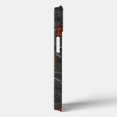 Molten lava vulcano zwart en rood Case-Mate iPhone case (Achterkant / Rechts)