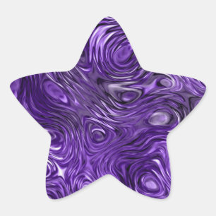 Molten Purple imprimé autocollant étoile