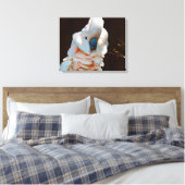 Molukse Kaketoe Canvas Afdruk (Insitu (Slaapkamer))