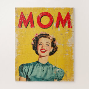 MOM (1) 1960 geïnspireerde graphics Legpuzzel