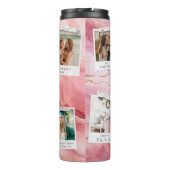 Mom 4 Photo Snapshots Coffee Travel Tumbler Mug Thermosbeker (Achterkant)