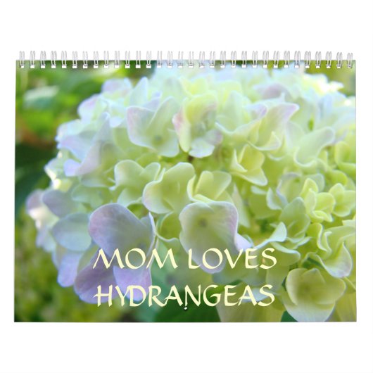MOM AIME LES HYDRANGES Calendriers Nouvel An (Protection)