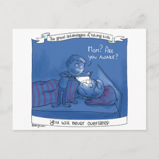 Mom, are you awake? Postcard Briefkaart