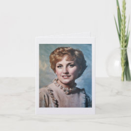 Mom as Computer Impasto Oil Painting  Kaart