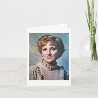 Mom as Computer Impasto Oil Painting  Kaart