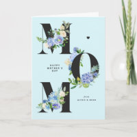 MOM Blue Hydrangeas Bloemen Happy Moederdag
