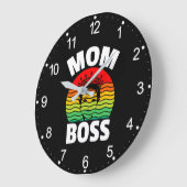 Mom Boss Moederdag Gift-66620 Grote Klok (Hoek)