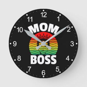 Mom Boss Moederdag Gift-66620 Ronde Klok