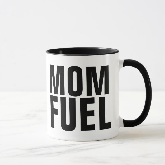 MOM CARBURANT drôle de café Mugs (Droite)