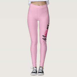 Mom Chic Roze  stijl Bloemen Leggings