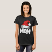 Mom Christmas Santa Matching Family T-shirt (Voorkant volledig)
