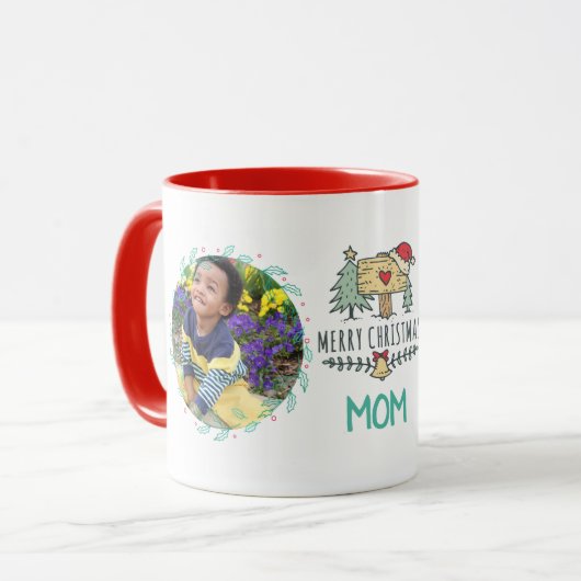 MOM CITE LA MUG DE LA PHOTO - Noël mignon drôle (Devant gauche)