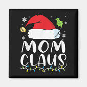 Mom Claus Christmas Lights Pajama Xmas Family Matc Magneet (Voorkant)
