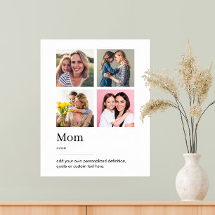 Mom Dictionary Definitie Fotocollage Poster