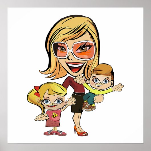 MOM EN KINDEREN POSTER (Voorkant)