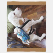 MOM en PUP Fleece Deken (Voorkant)