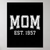 Mom Est 1957 D Mother’s Day Ized Premium Tri-blend Poster (Voorkant)