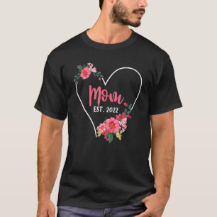 Mom Est 2022 Mom To Be Pregnancy Announcement T-shirt