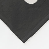 Mom Established Black Groovy Script Photo Fleece Deken (Hoek)