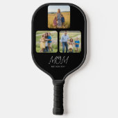 Mom Established Black Script 3 Photo   Pickleball Paddle (Achterkant)