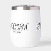 Mom Established Date Black Script New Mom Gift  (Voorkant)