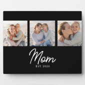 Mom Established Elegant Script Black 3 Photo Fotoplaat (Voorkant)