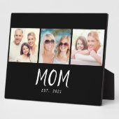 Mom Established Elegant Script Black 3 Photo Fotoplaat (Zijkant)