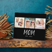 Mom Established Elegant Script Black 3 Photo Fotoplaat (Zijkant)