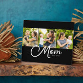 Mom Established Elegant Script Black 3 Photo  Fotoplaat (Zijkant)