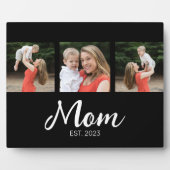 Mom Established Elegant Script Black 3 Photo Fotoplaat (Voorkant)